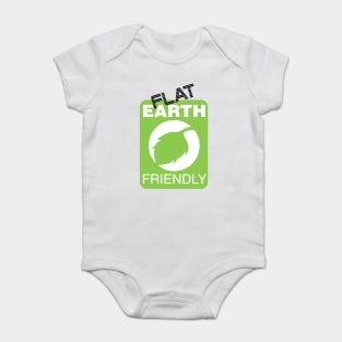 Flat Earth Friendly, autohoax firmament, FE #autohoax Baby Bodysuit